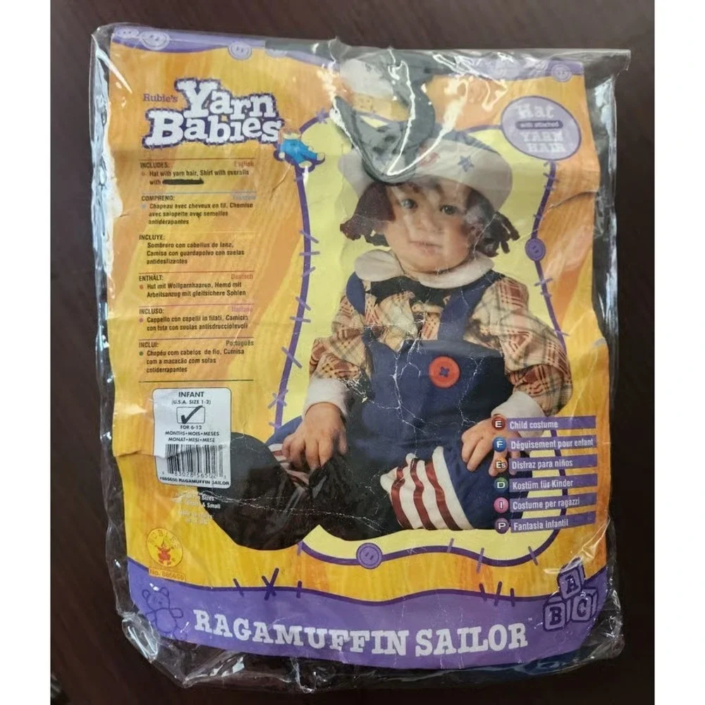 Rubies Yarn Babies Ragamuffin Sailor Infant Costume 6-12 Months Blue